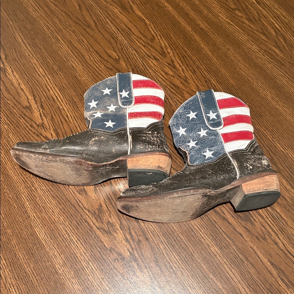 Roper American Beauty Flag Ankle Boots - Picture 7 of 13